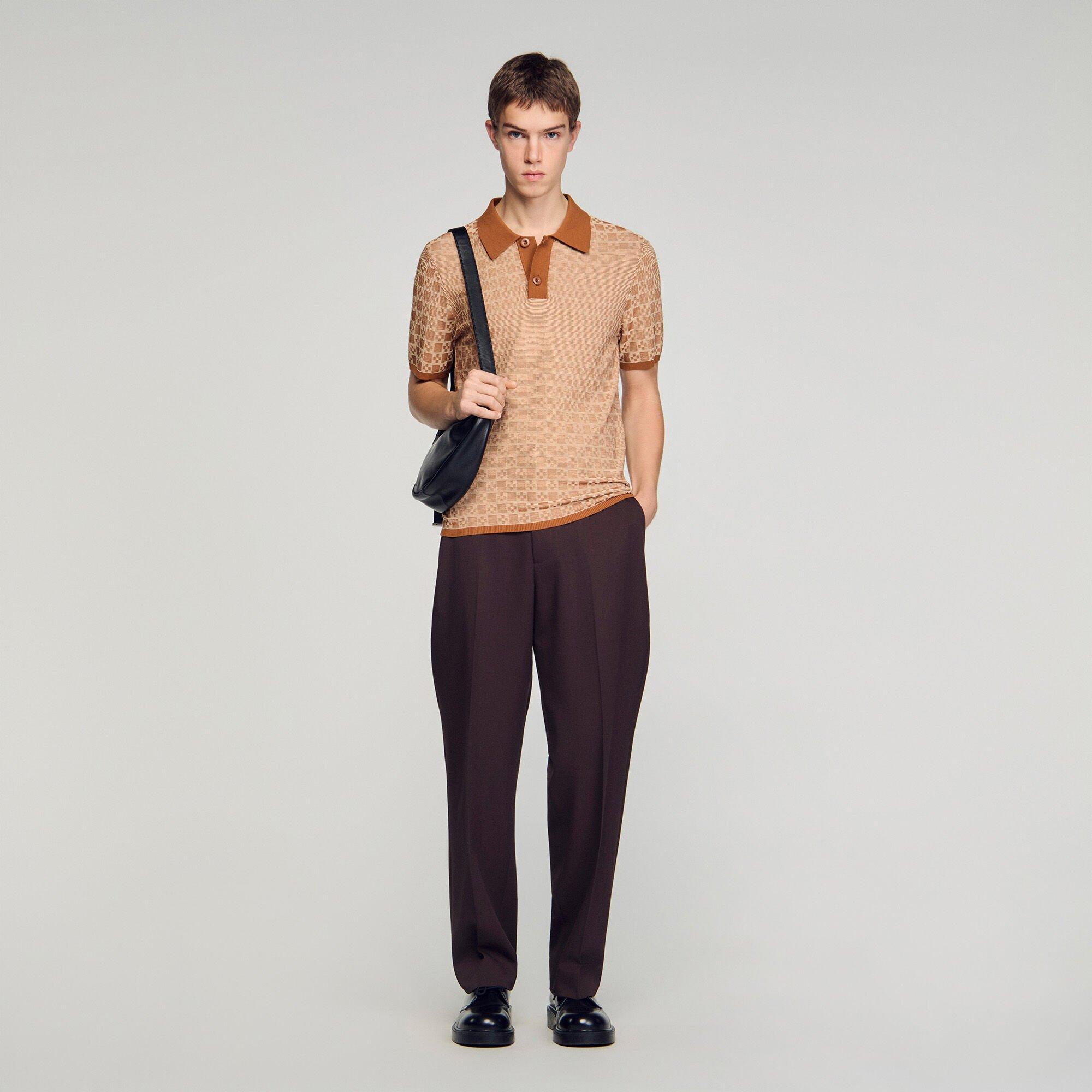 Square Cross polo shirt by SANDRO PARIS