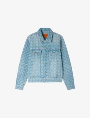 Square-Pattern Four-Pocket Denim Jacket by SANDRO PARIS