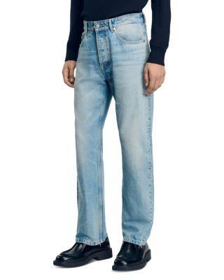 Stonewashed Jeans in Light Blue by SANDRO PARIS