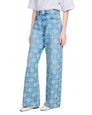 Straight Leg Jeans in Blue Jean by SANDRO PARIS