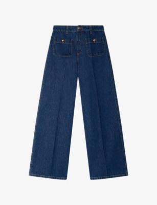Straight-Leg Mid-Rise Denim Jeans by SANDRO PARIS