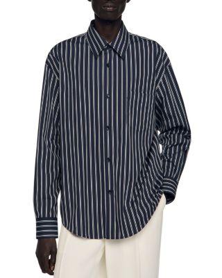 Striped Cotton Shirt by SANDRO PARIS