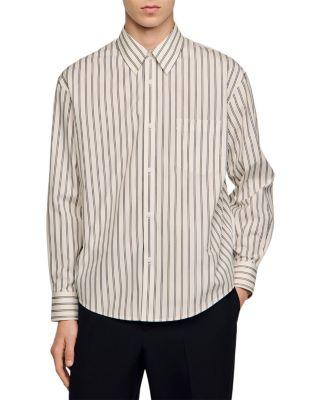 Striped Cotton Shirt by SANDRO PARIS