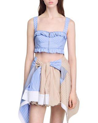 Striped Crop Top by SANDRO PARIS