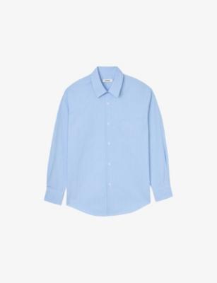 Striped Relaxed-Fit Cotton Shirt by SANDRO PARIS Striped Relaxed-Fit Cotton Shirt by SANDRO PARIS