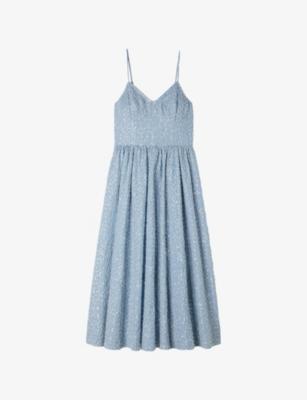Striped Sequin-Embellished Lyocell Midi Dress by SANDRO PARIS