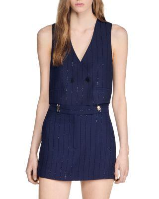 Striped Sequin Skort by SANDRO PARIS