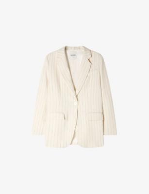 Striped Single-Breasted Woven Blazer by SANDRO PARIS