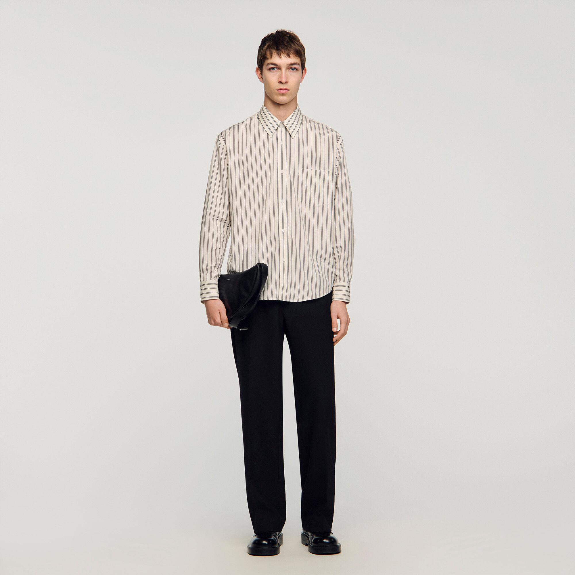 Striped cotton shirt by SANDRO PARIS