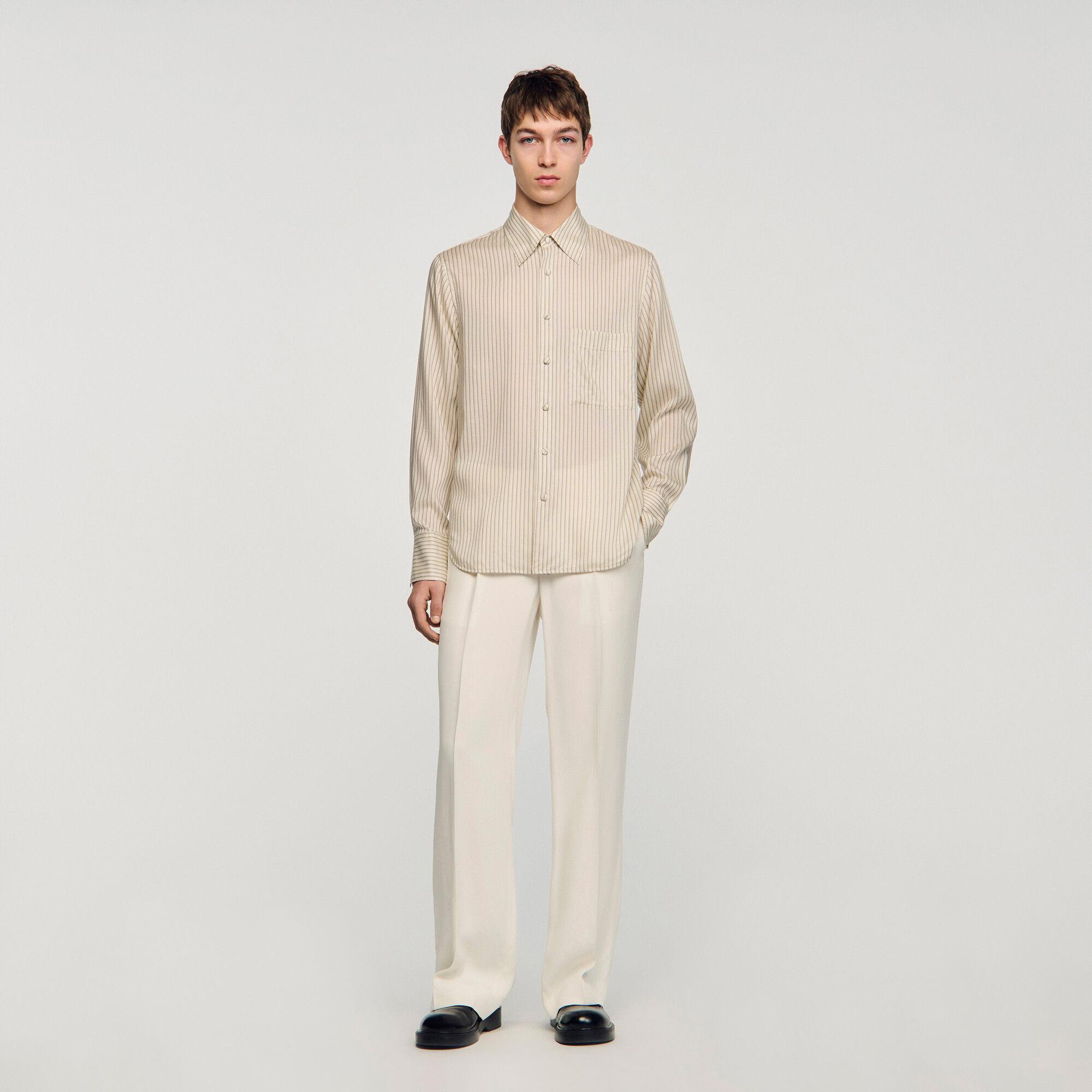 Striped loose-fit shirt by SANDRO PARIS