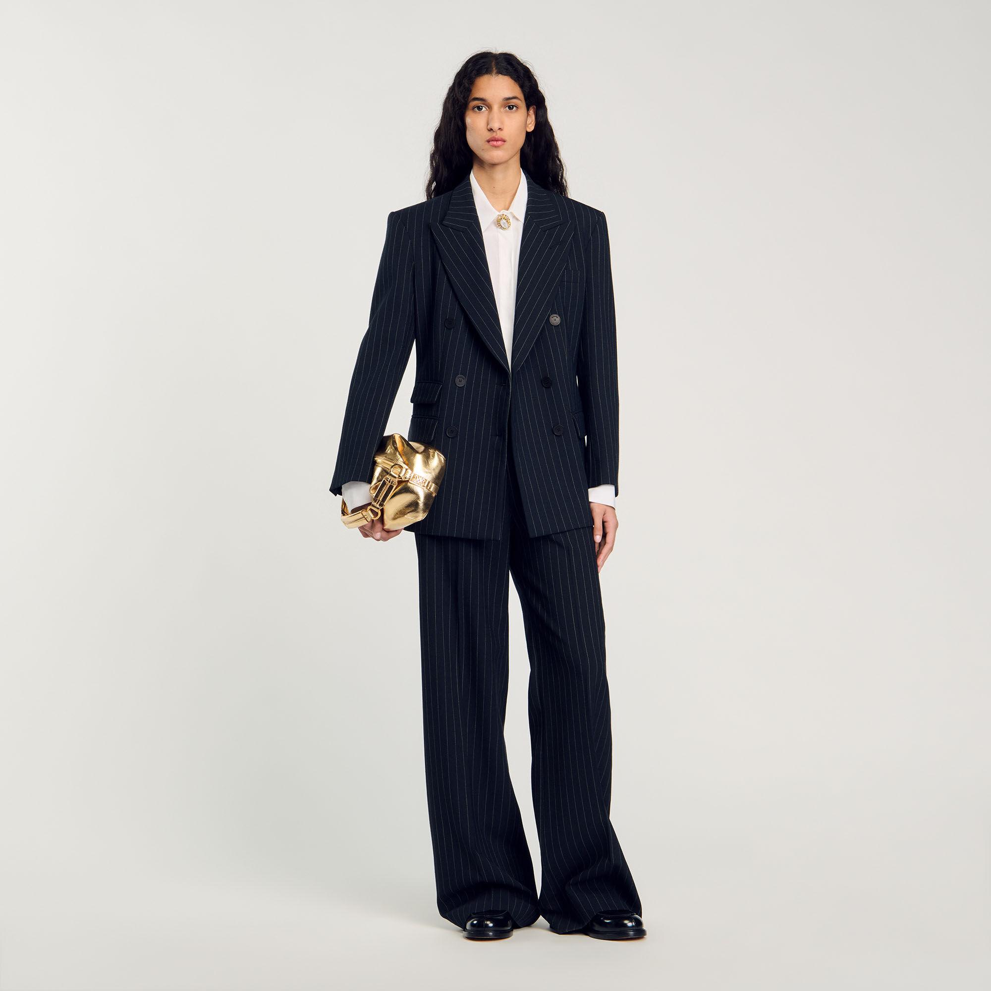 Striped suit jacket by SANDRO PARIS