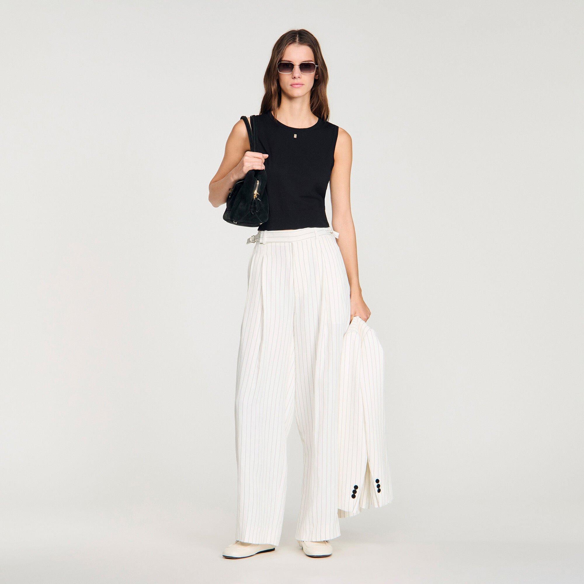 Striped suit trousers by SANDRO PARIS