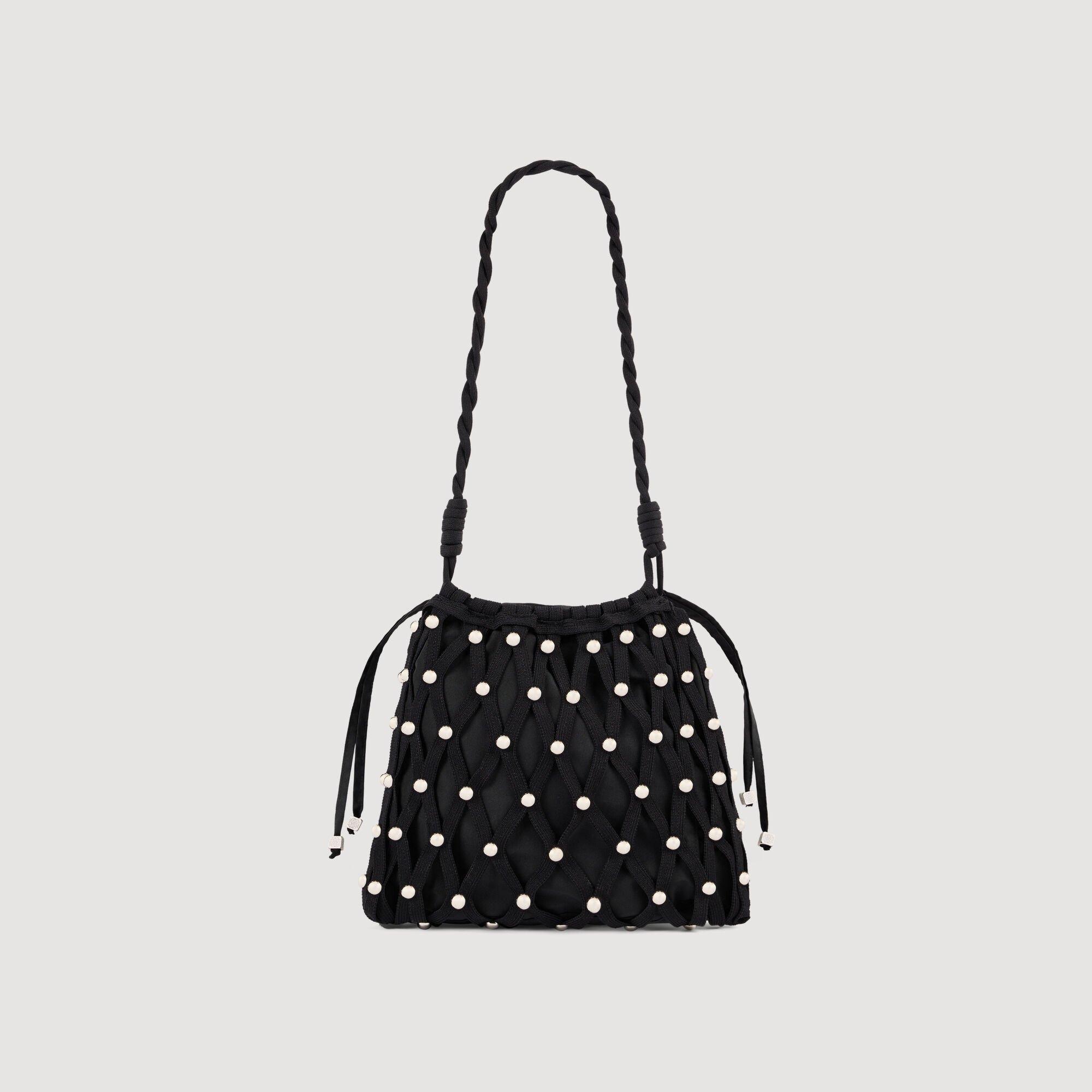 Studded net mesh bag by SANDRO PARIS