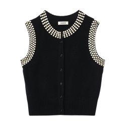 Studded waistcoat by SANDRO PARIS