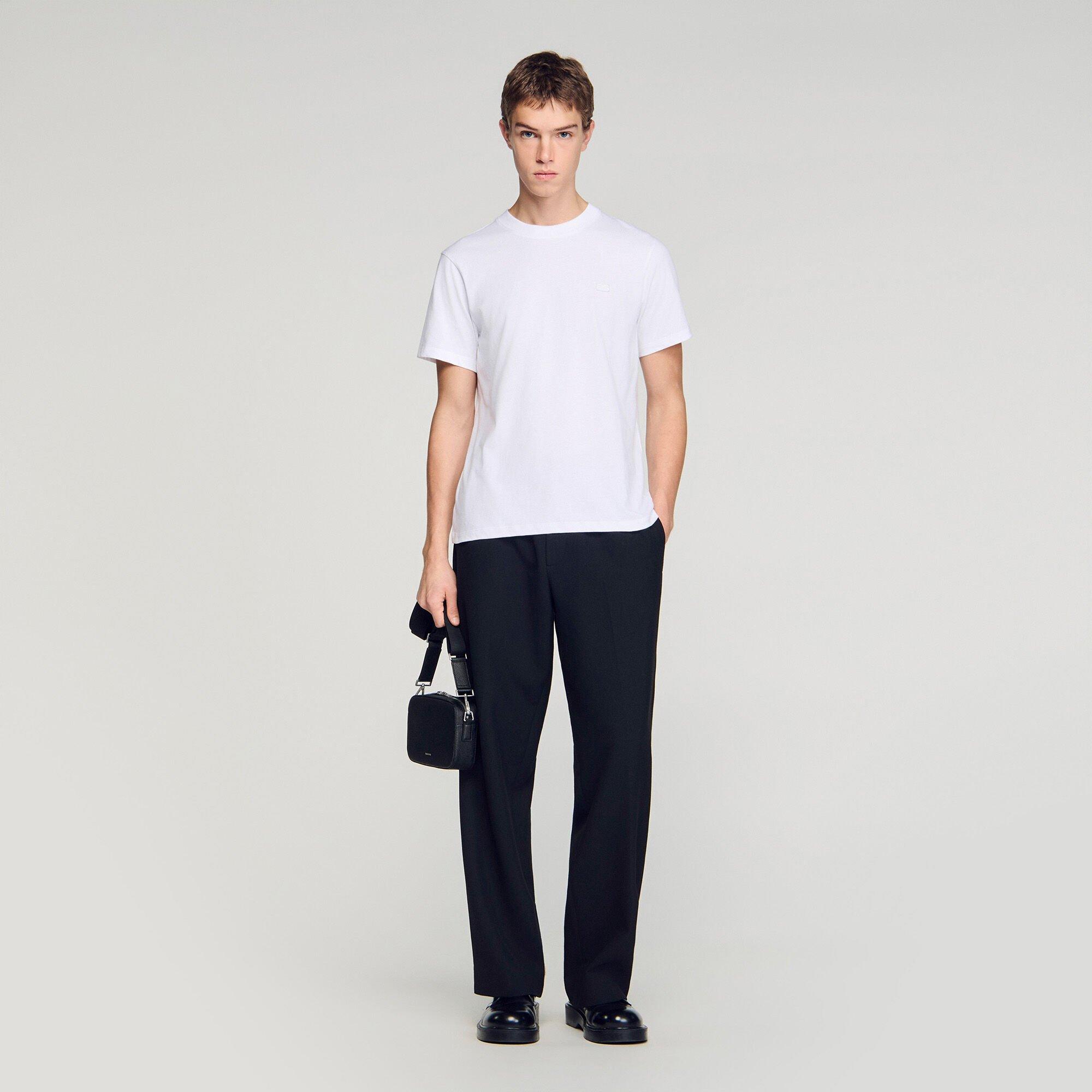 T-shirt with double S patch by SANDRO PARIS