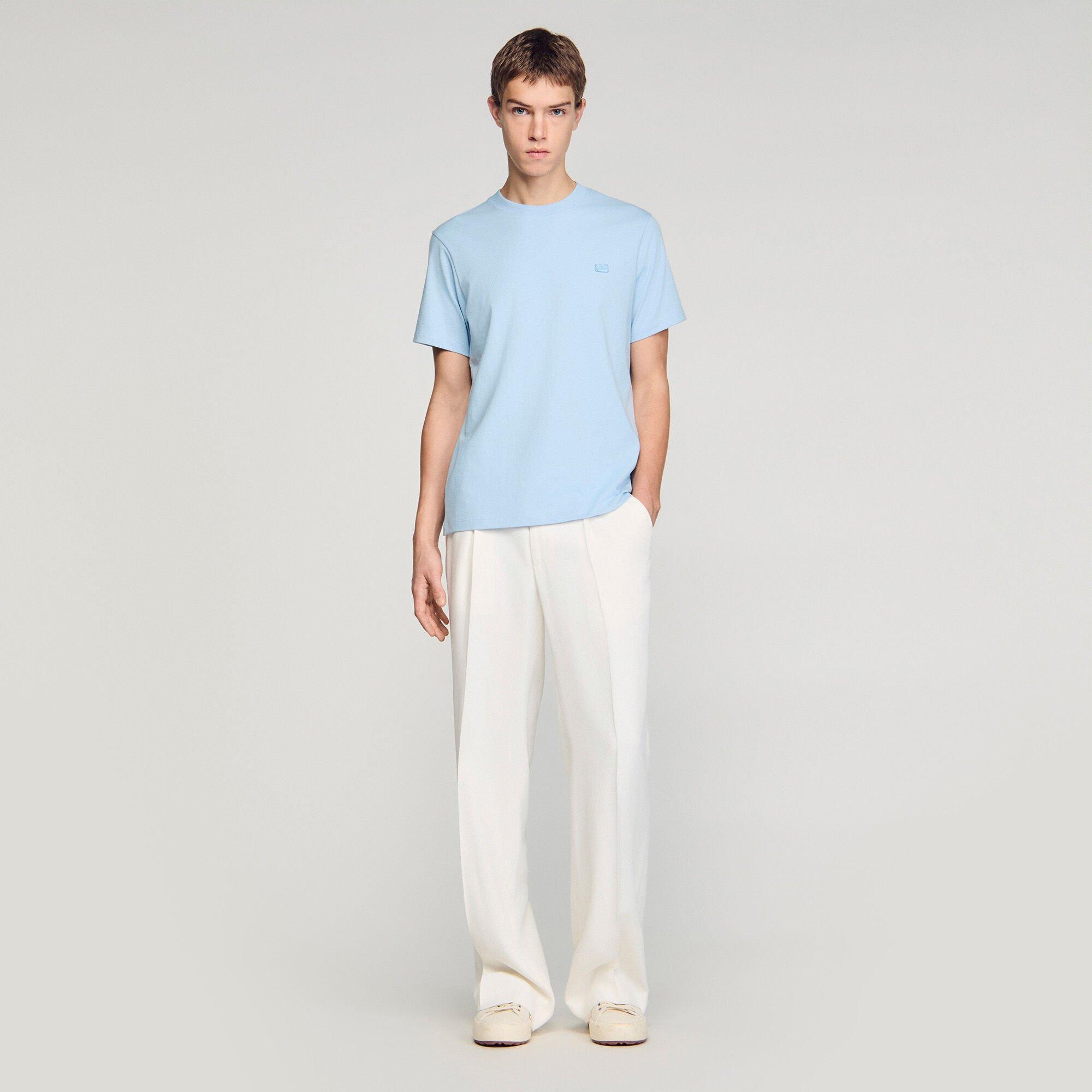 T-shirt with double S patch by SANDRO PARIS