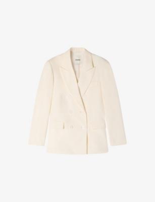 Tailored Peak-Lapel Woven Blazer by SANDRO PARIS