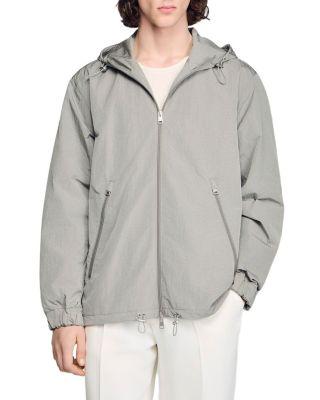 Technical Hooded Zipper Jacket by SANDRO PARIS