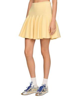 Telma Short Knit Skater Skirt by SANDRO PARIS