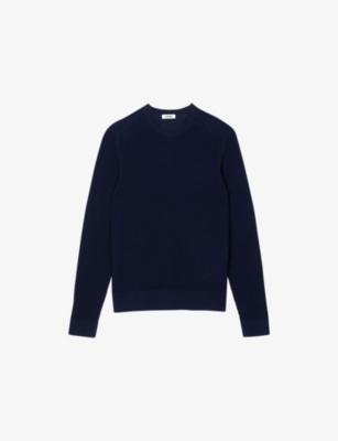 Textured Crewneck Cotton Knitted Jumper by SANDRO PARIS
