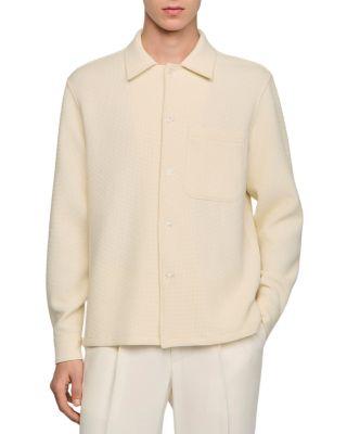 Textured Shark Collar Shirt by SANDRO PARIS