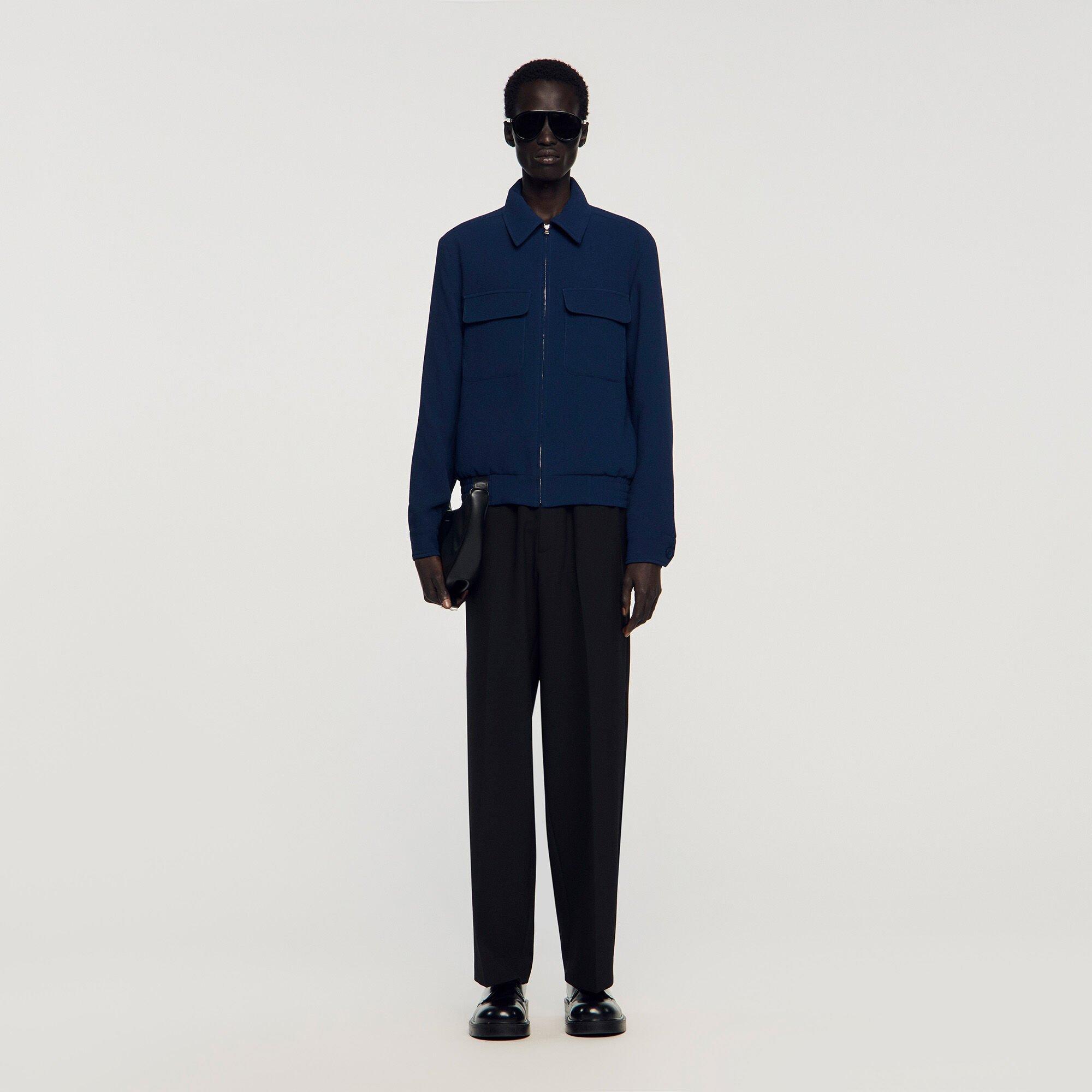 Textured zip-up jacket by SANDRO PARIS