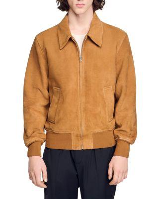 Thomas Suede Leather Jacket by SANDRO PARIS