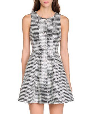 Tweed & Sequin Short Dress by SANDRO PARIS