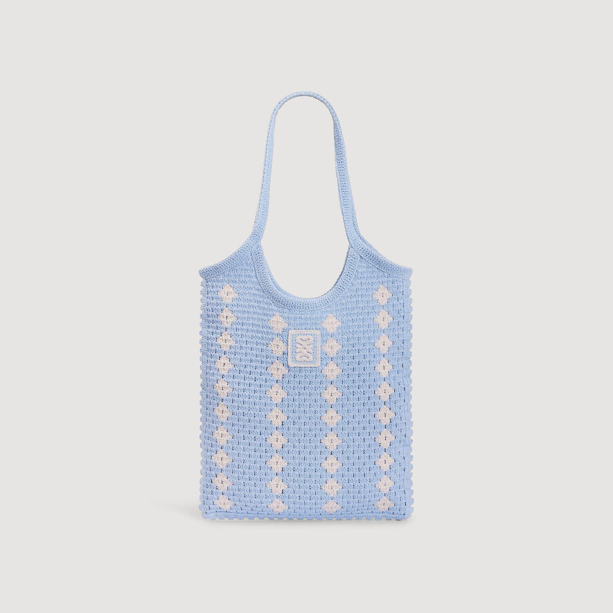 Two-tone crochet bag by SANDRO PARIS