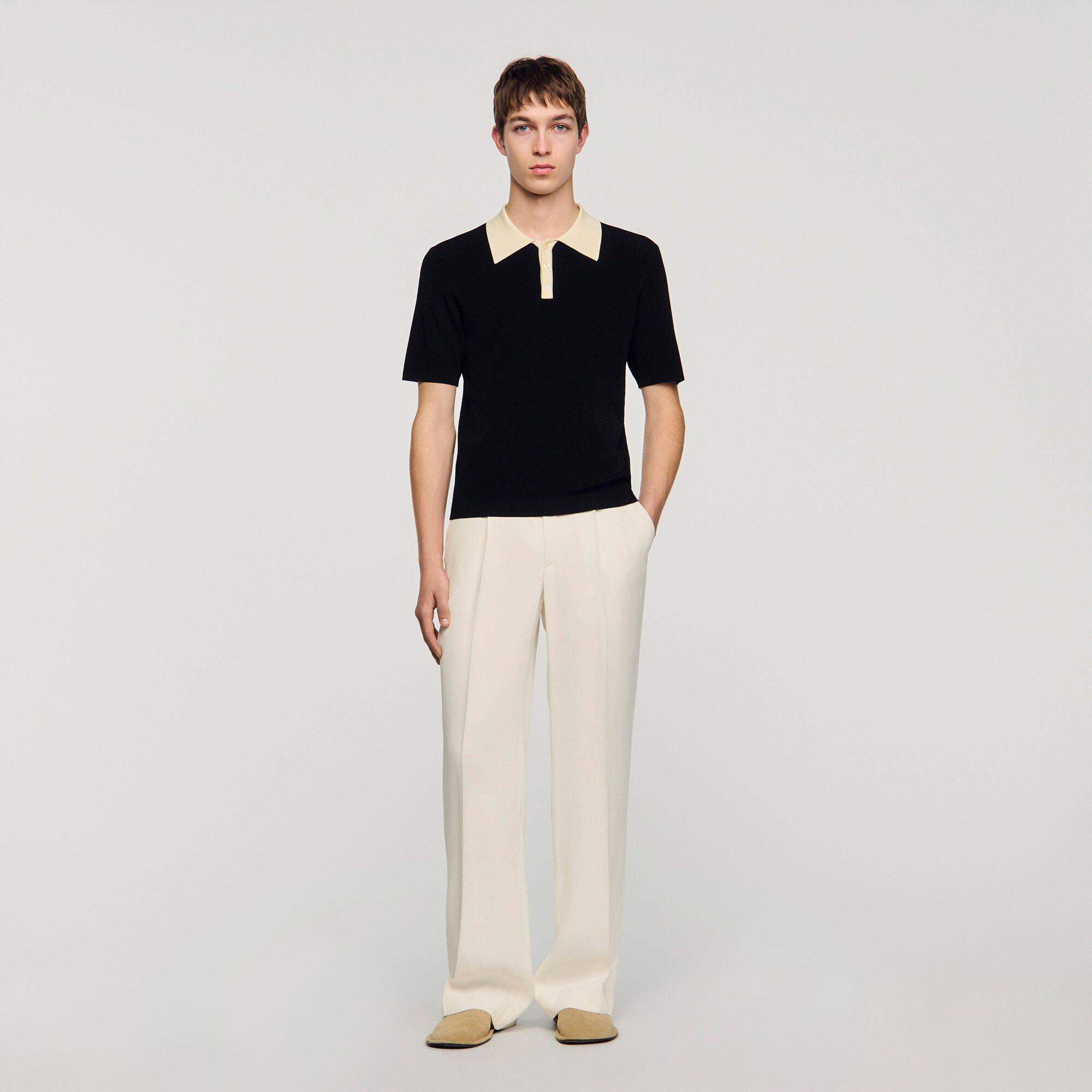 Two-tone polo shirt by SANDRO PARIS