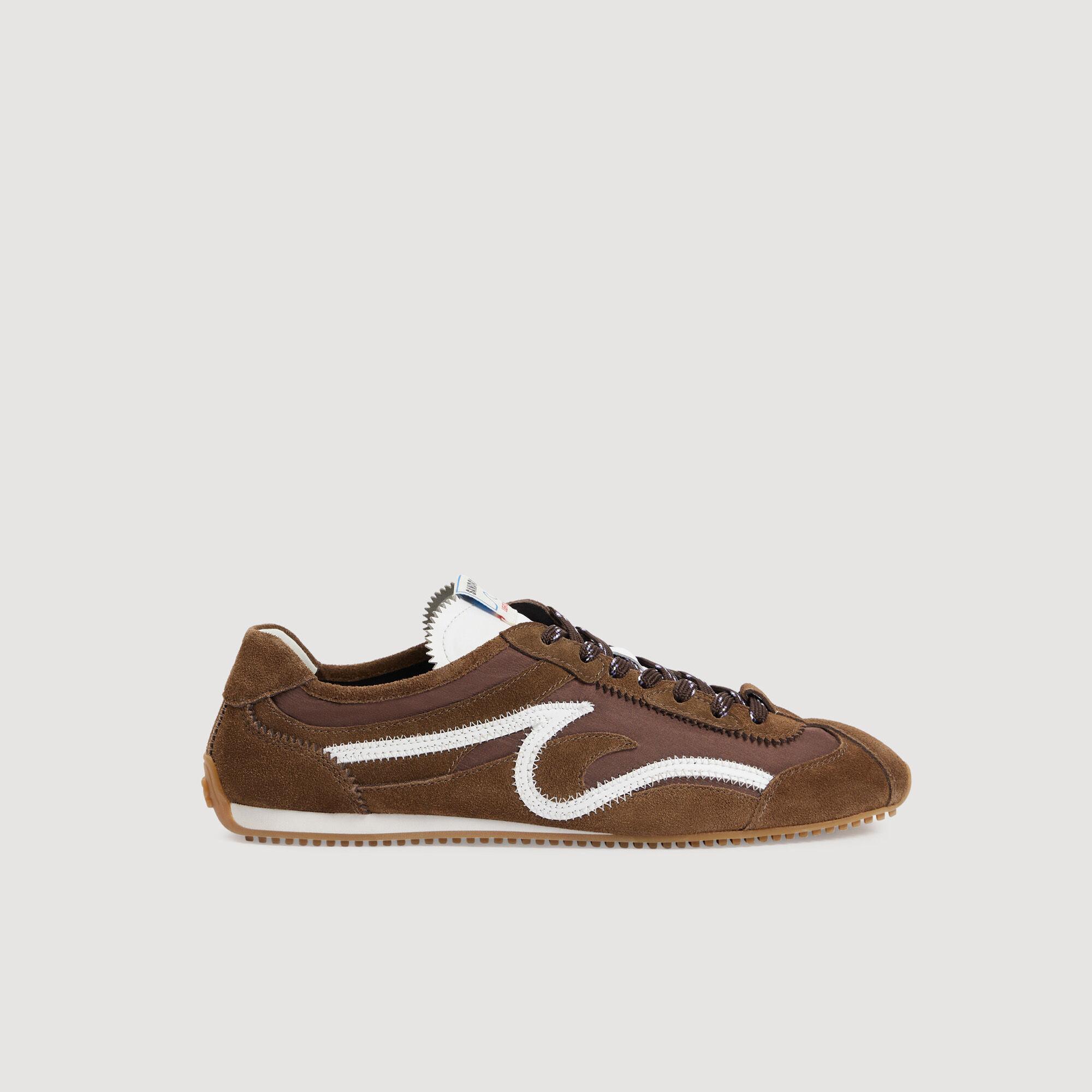 Two-tone suede trainers by SANDRO PARIS