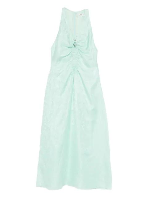 V-neck floral-print midi dress by SANDRO PARIS