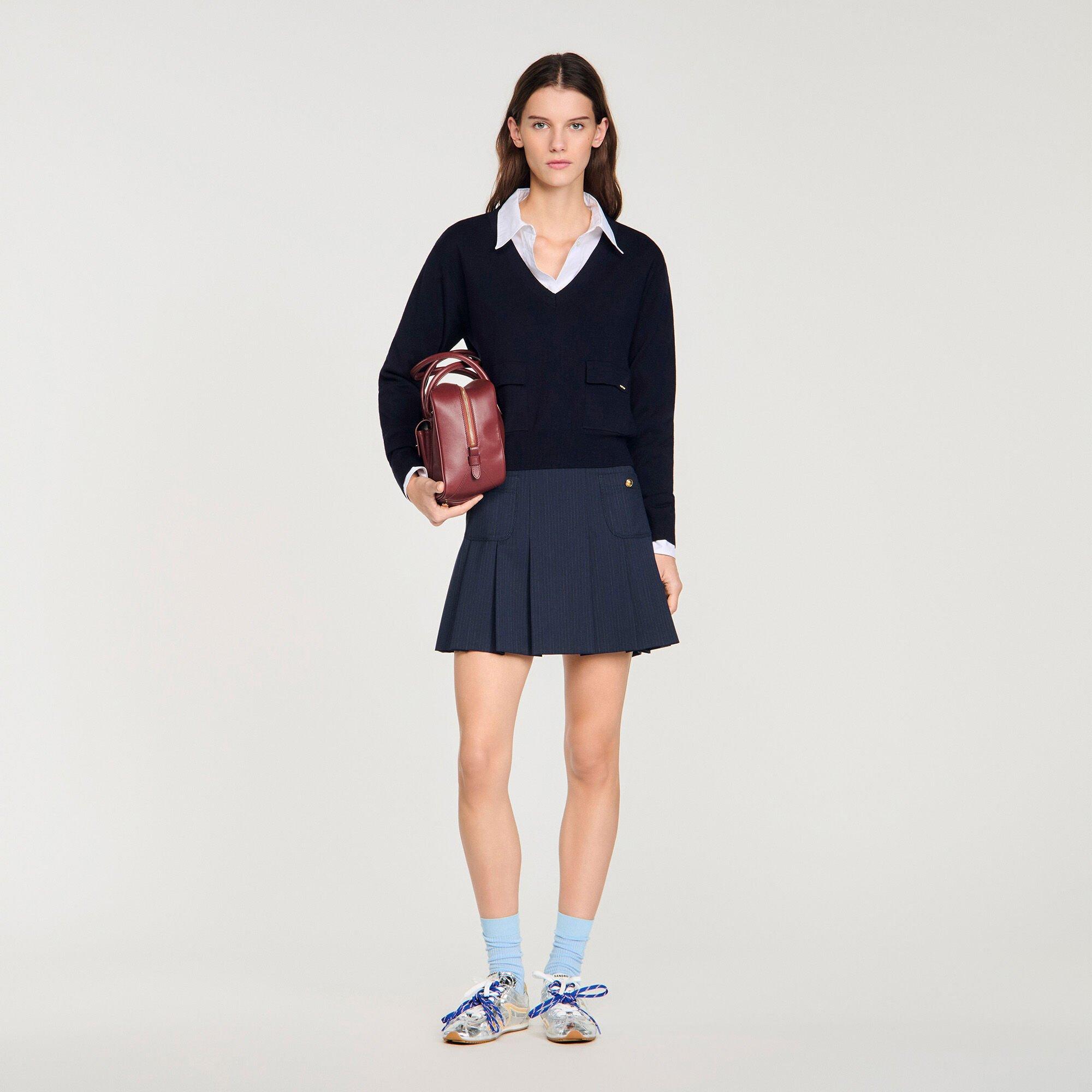 V-neck wool jumper by SANDRO PARIS