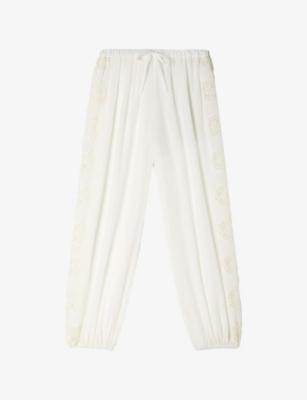 Wide-Leg Crinkled Woven Trousers by SANDRO PARIS