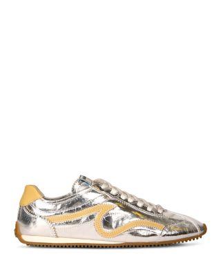 Women's Light Wave Metallic Leather Sneakers by SANDRO PARIS