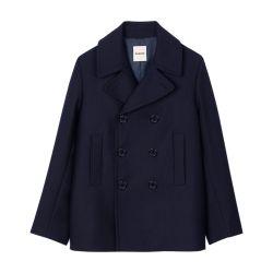 Wool blend pea jacket by SANDRO PARIS