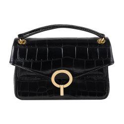 Yza mock croc leather bag by SANDRO PARIS