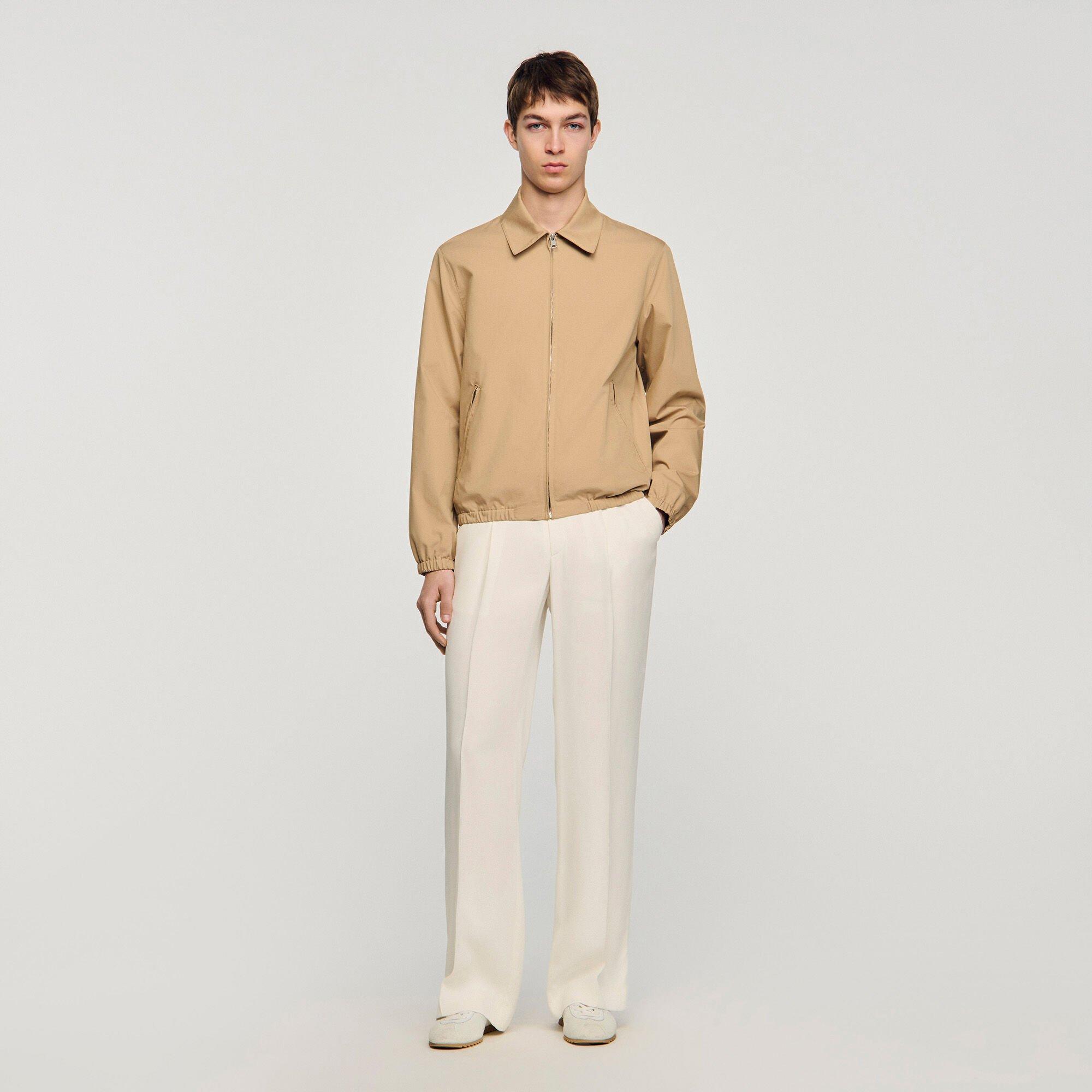 Zip-up cotton jacket by SANDRO PARIS