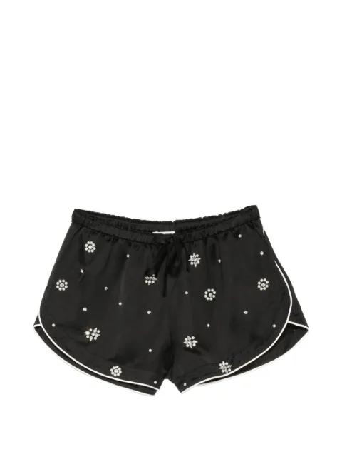bead-embellished rhinestone-detail shorts by SANDRO PARIS
