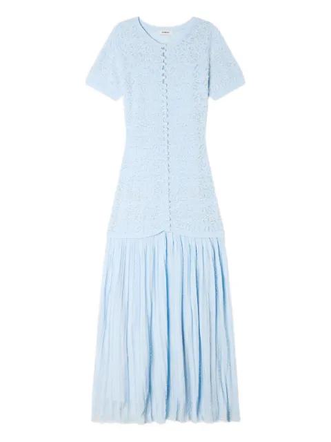 beaded knit maxi dress by SANDRO PARIS