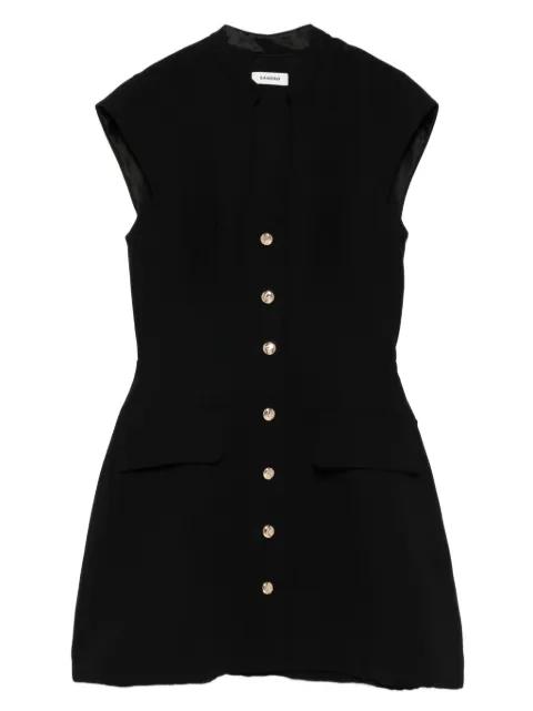 button-front V-neck mini dress by SANDRO PARIS
