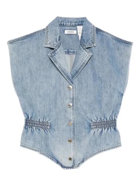 button-up denim top by SANDRO PARIS