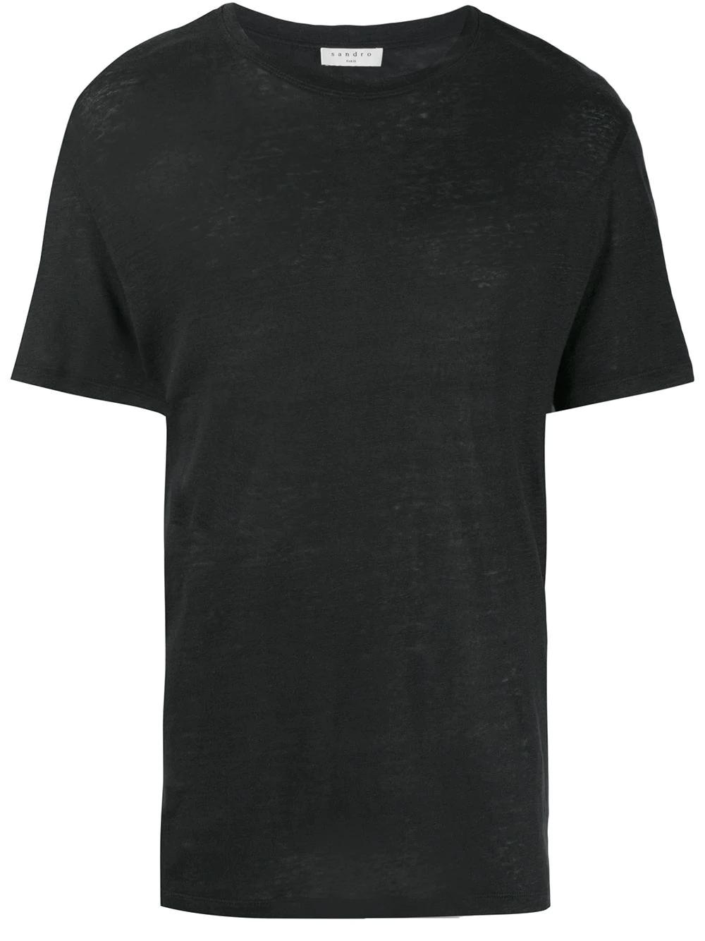 certified linen T-shirt by SANDRO PARIS