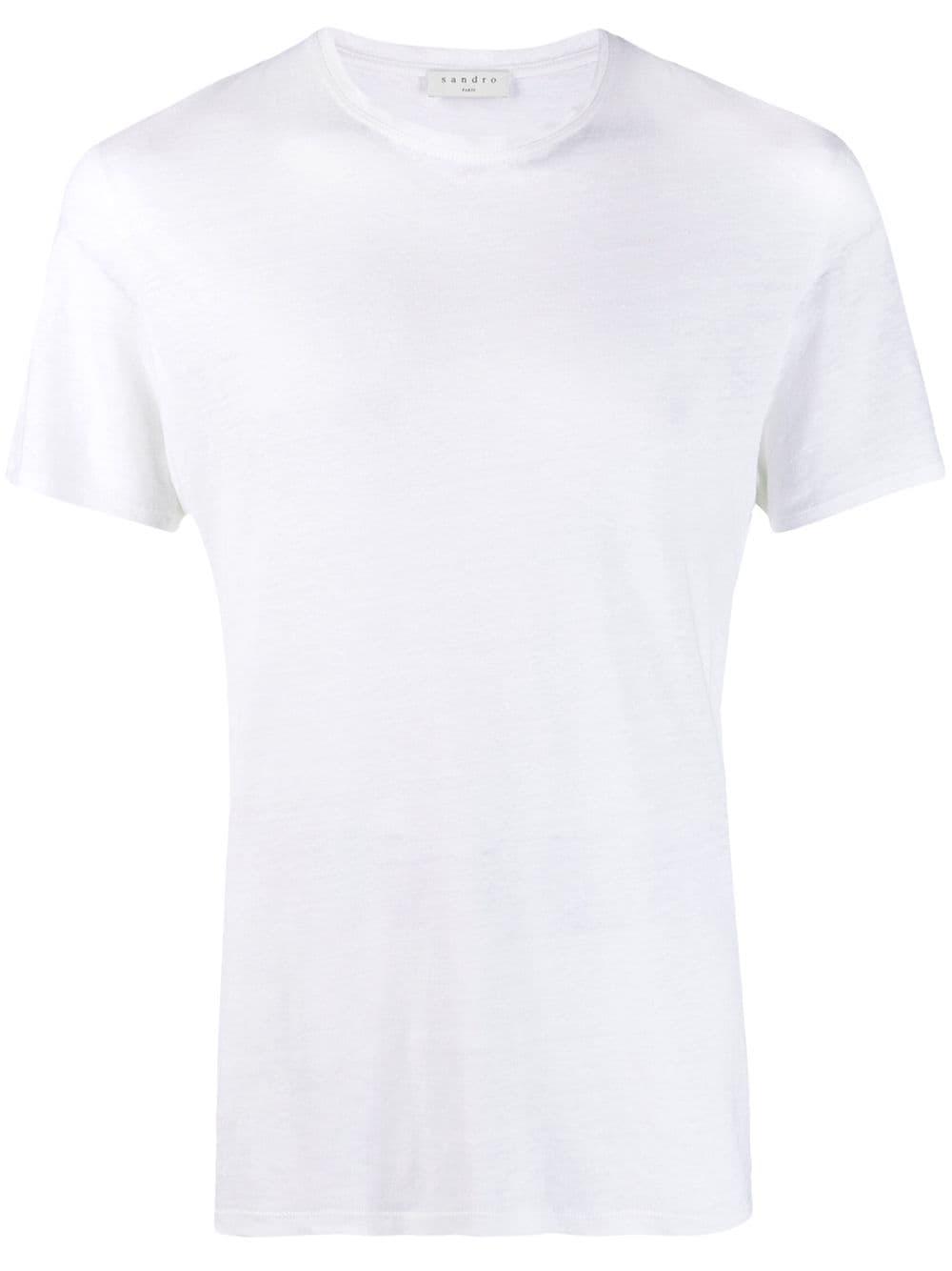 certified linen T-shirt by SANDRO PARIS