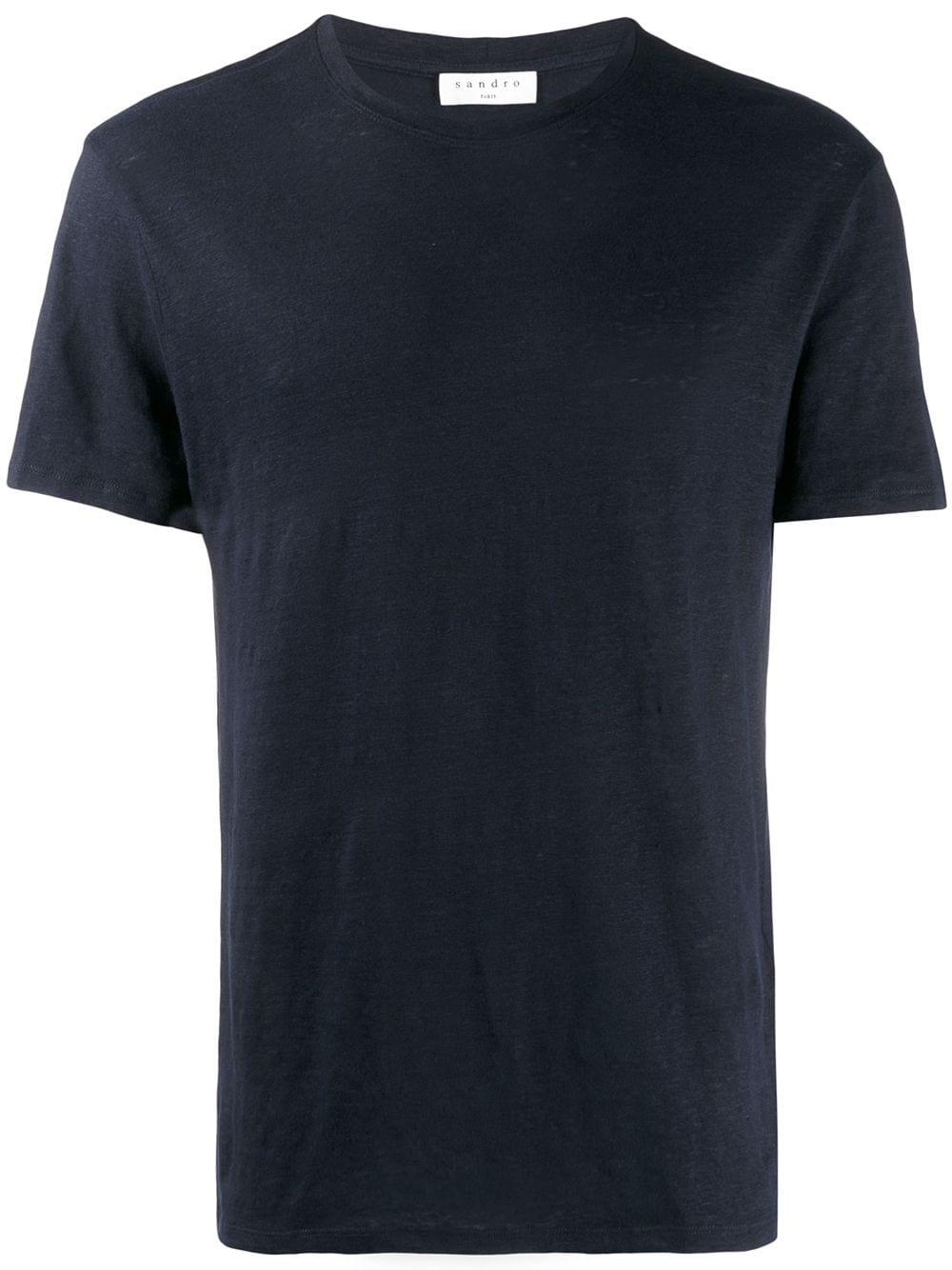 certified linen T-shirt by SANDRO PARIS