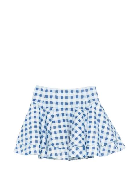 check-pattern mini skirt by SANDRO PARIS