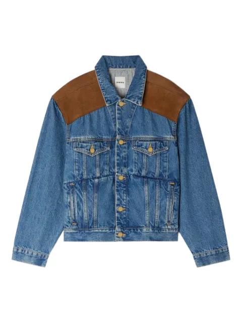 contrast-panel denim jacket by SANDRO PARIS
