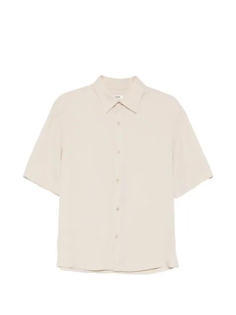 crinkled-effect shirt with shark collar by SANDRO PARIS