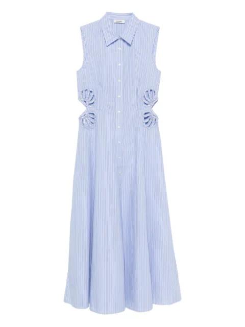 cut-out striped dress by SANDRO PARIS