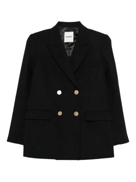 double-breasted wool blazer by SANDRO PARIS
